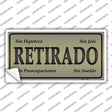 Retirado Novelty Sticker Decal