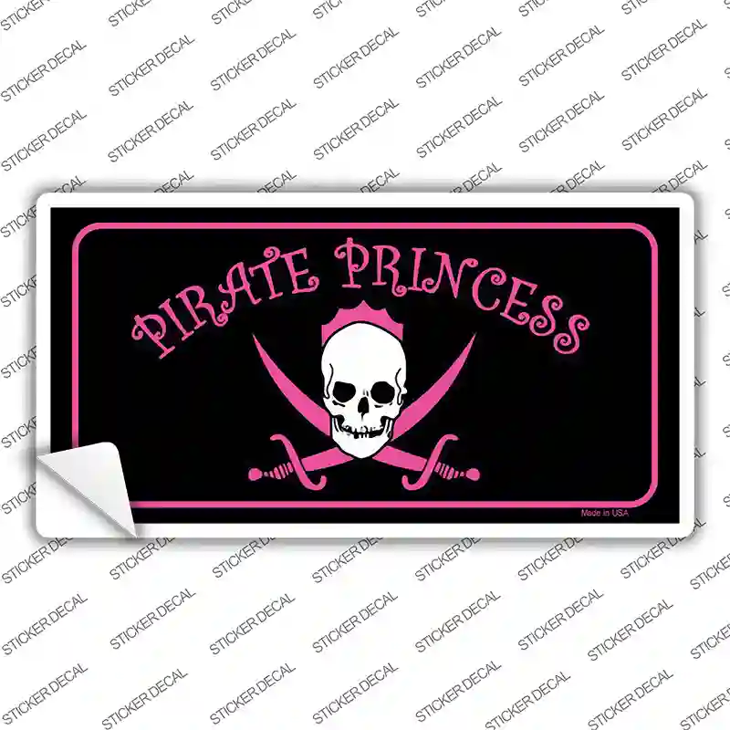 Pirate Princess Novelty Sticker Decal