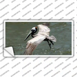 Pelican In Flight Novelty Sticker Decal