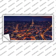 Paris At Night Eiffel Tower In Center Novelty Sticker Decal
