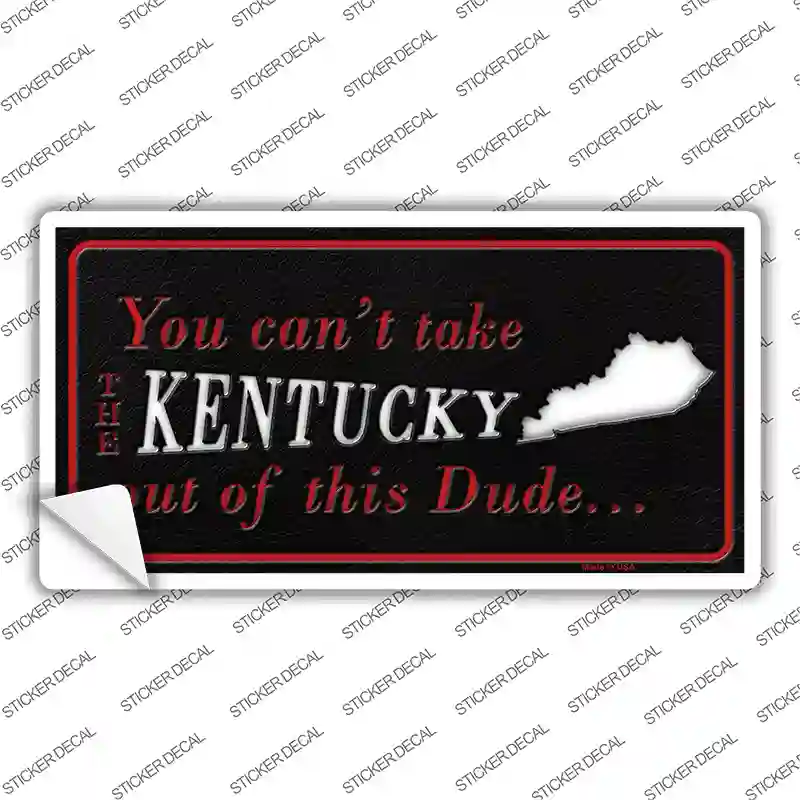 Kentucky Dude Novelty Sticker Decal