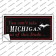 Michigan Dude Novelty Sticker Decal