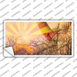 Arizona State Flag Overlay On Cardinal Novelty Sticker Decal