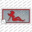 Cowgirl Mud Flap Novelty Sticker Decal