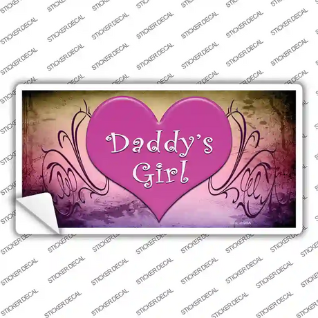 Daddys Girl Novelty Sticker Decal