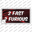 2 Fast 2 Furious Novelty Sticker Decal