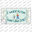 Just Like Dad Novelty Sticker Decal