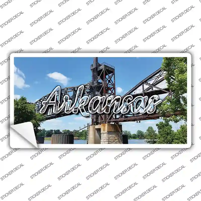 Arkansas Rusty Bridge State Novelty Sticker Decal