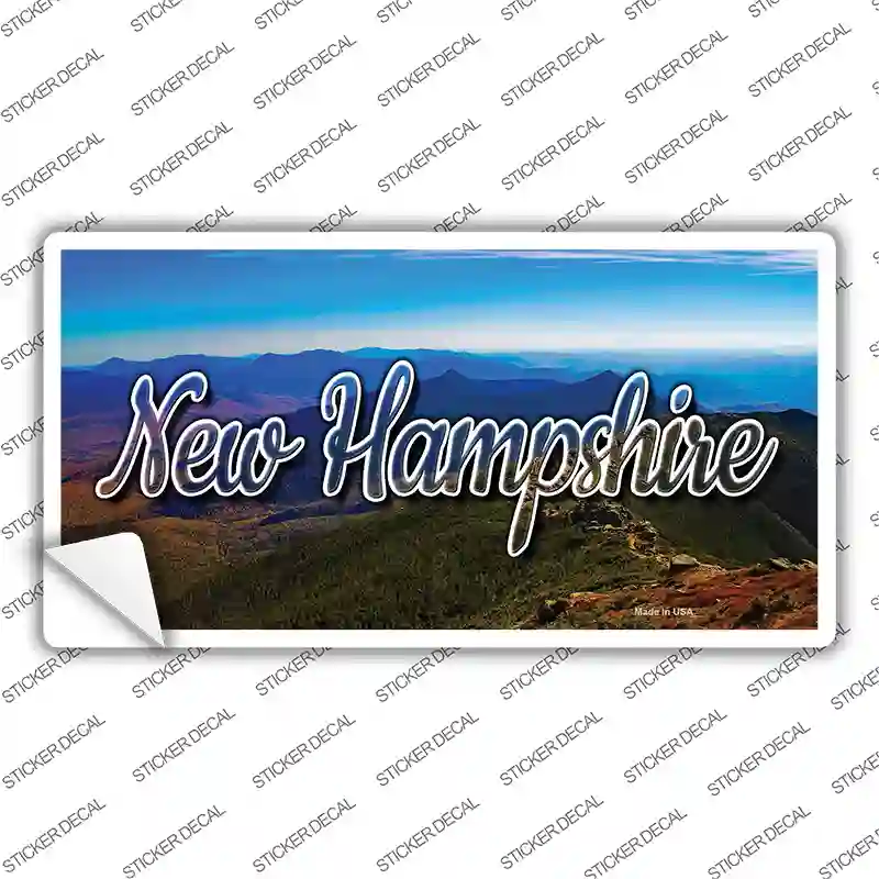 New Hampshire Mountain Range State Novelty Sticker Decal