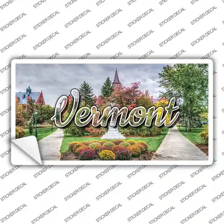 Vermont State Building State Novelty Sticker Decal