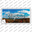 Virginia Mountain Range State Novelty Sticker Decal