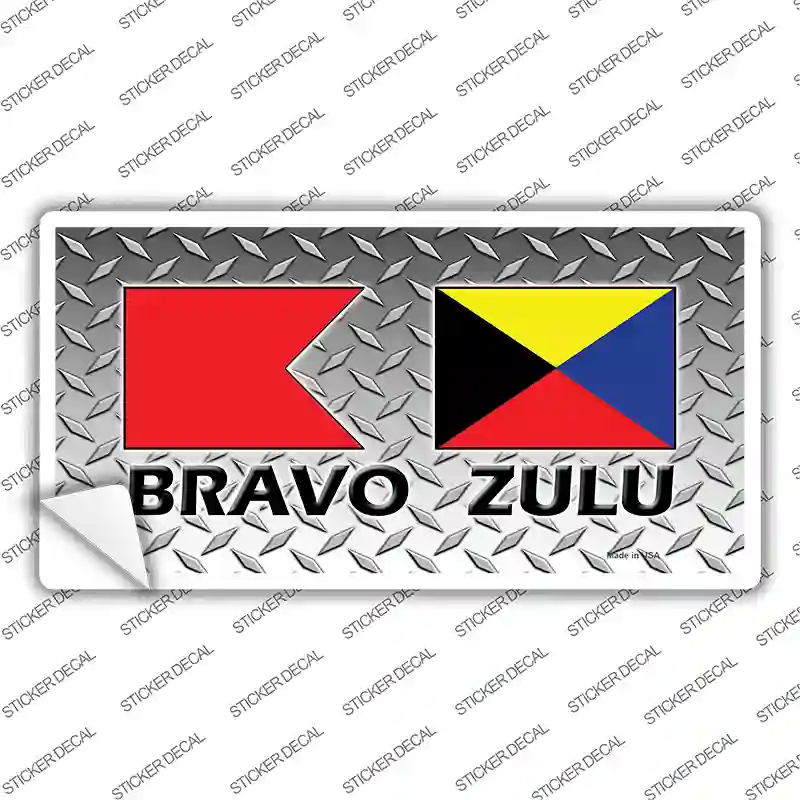 Bravo Zulu Novelty Sticker Decal