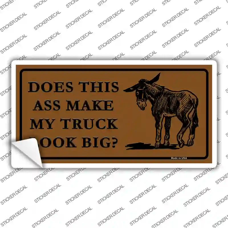 Does This Ass Novelty Sticker Decal