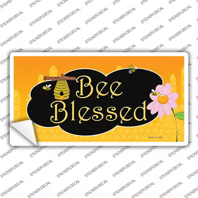 Bee Blessed Honey Hive Novelty Sticker Decal
