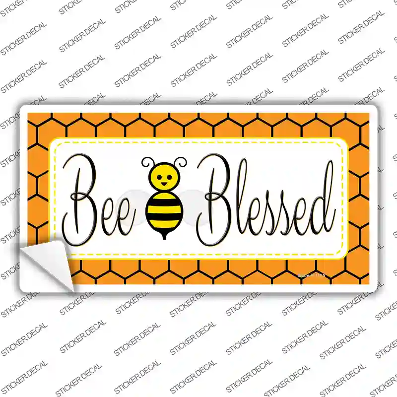 Bee Blessed Simple Novelty Sticker Decal