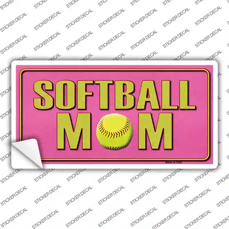 Softball Mom Novelty Sticker Decal