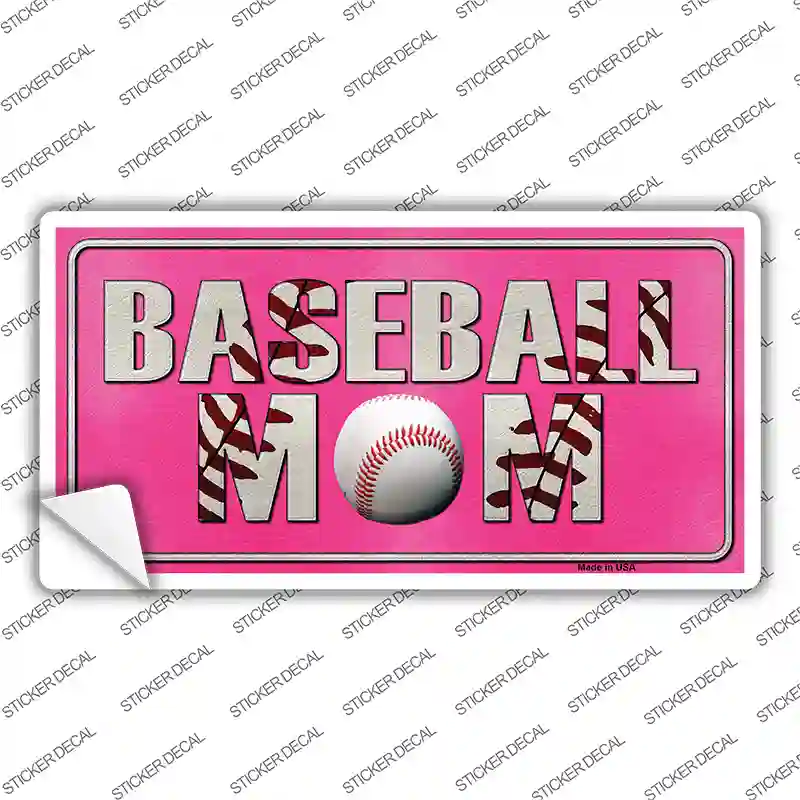 Baseball Mom Novelty Sticker Decal