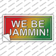 We Be Jammin Tri Color Novelty Sticker Decal