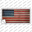 American Flag Corrugated Effect Novelty Sticker Decal
