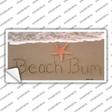 Beach Bum Novelty Sticker Decal