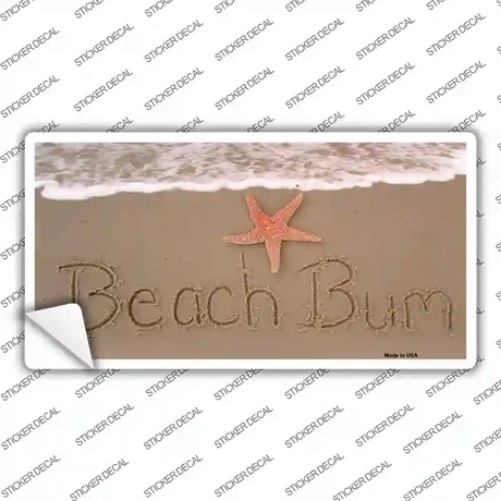Beach Bum Novelty Sticker Decal
