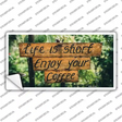 Enjoy Your Coffee Novelty Sticker Decal