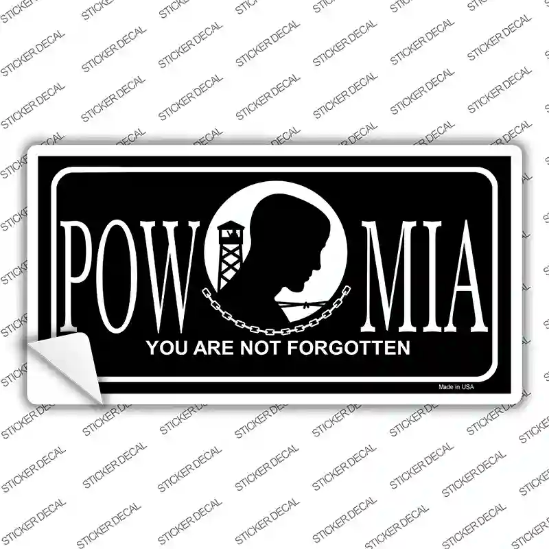 POW-MIA Novelty Sticker Decal