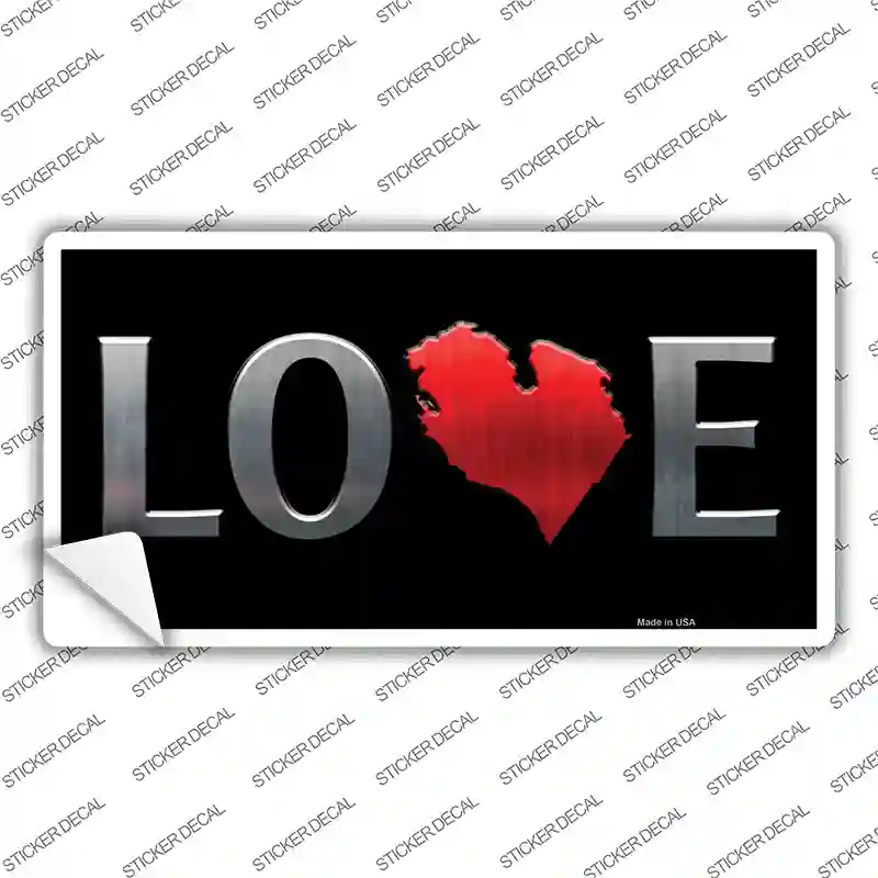 Lower Peninsula Novelty Sticker Decal