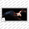 Eagle American Flag Novelty Sticker Decal