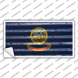 Idaho Corrugated Flag Novelty Sticker Decal