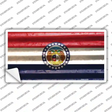 Missouri Corrugated Flag Novelty Sticker Decal