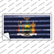 New York Corrugated Flag Novelty Sticker Decal