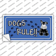 Dogs Rule Novelty Sticker Decal