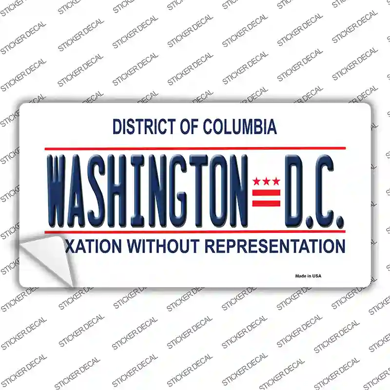 District Of Columbia Novelty Sticker Decal