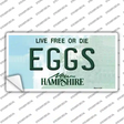 Eggs New Hampshire State Novelty Sticker Decal