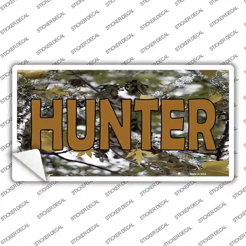 Hunter Camouflage Novelty Sticker Decal