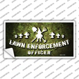 Lawn Enforcement Gnome Novelty Sticker Decal
