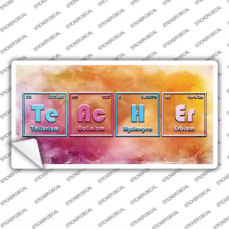 Teacher Periodic Table Novelty Sticker Decal