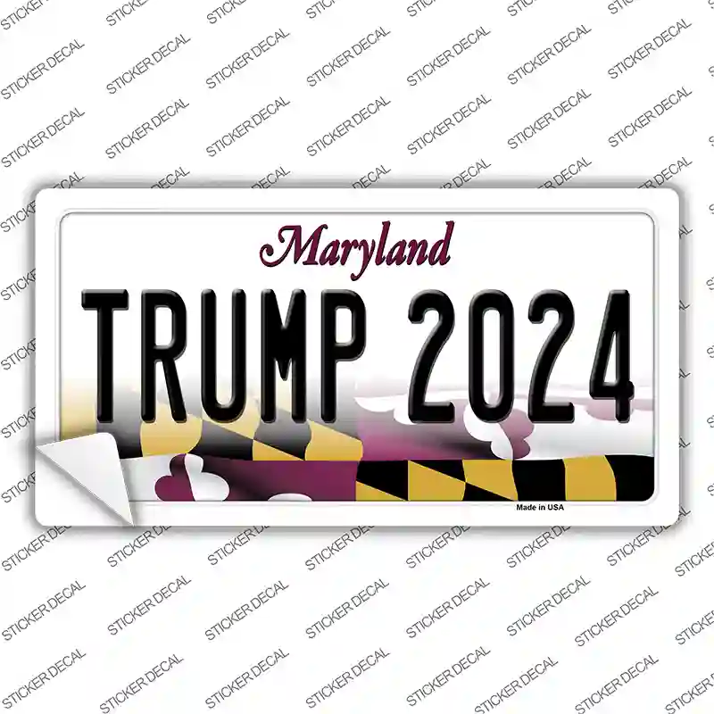 Trump 2024 Maryland Novelty Sticker Decal
