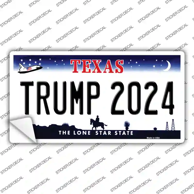 Trump 2024 Texas Novelty Sticker Decal