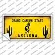 Yellow Arizona Kokopelli Novelty Sticker Decal