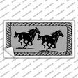 Two Running Horses Novelty Sticker Decal