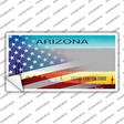 Arizona American Flag Novelty Sticker Decal