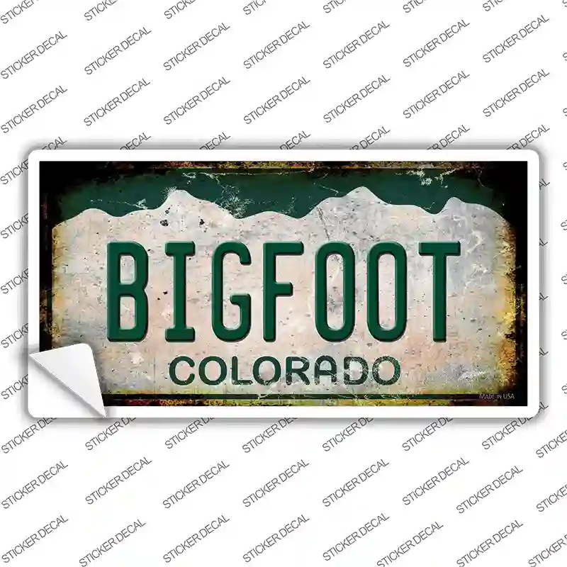 Bigfoot Colorado Novelty Sticker Decal