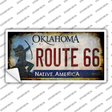 Route 66 Oklahoma Rusty Novelty Sticker Decal