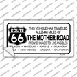 Route 66 Main Cities Novelty Sticker Decal