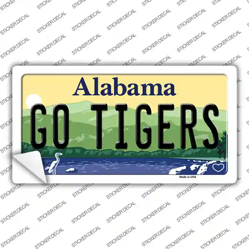 Go Tigers Alabama Novelty Sticker Decal