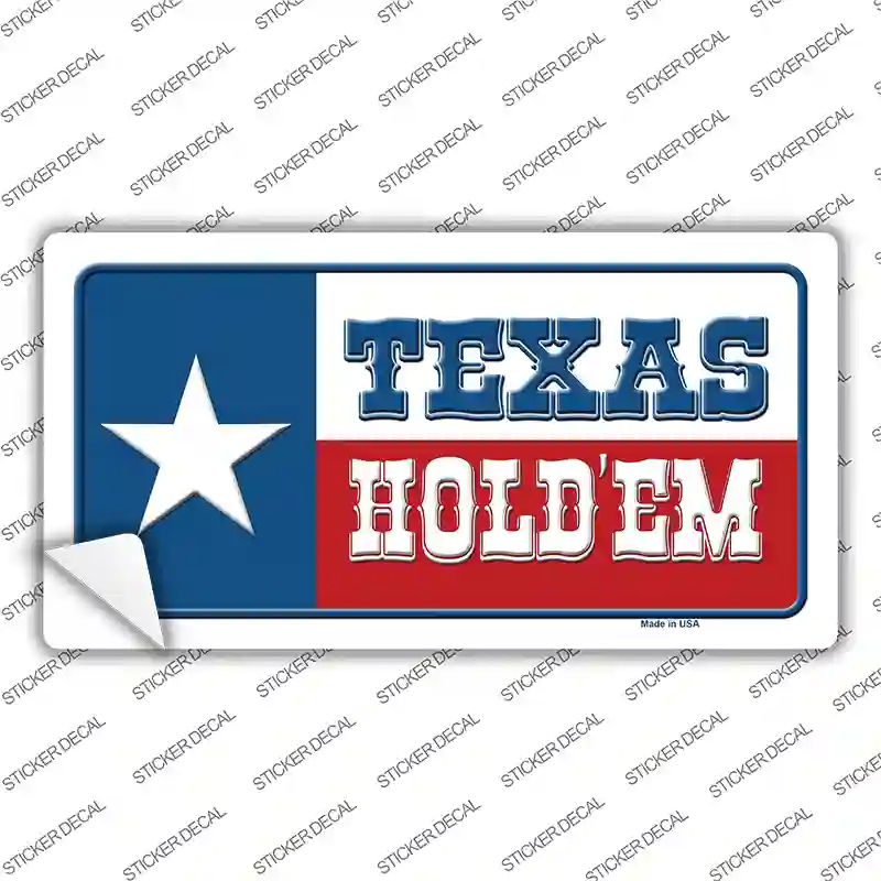 Texas Hold Em Novelty Sticker Decal