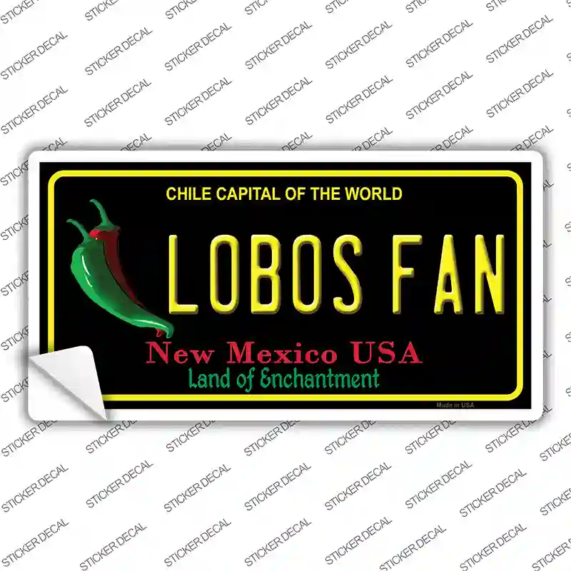 Lobos Fan NM Novelty Sticker Decal
