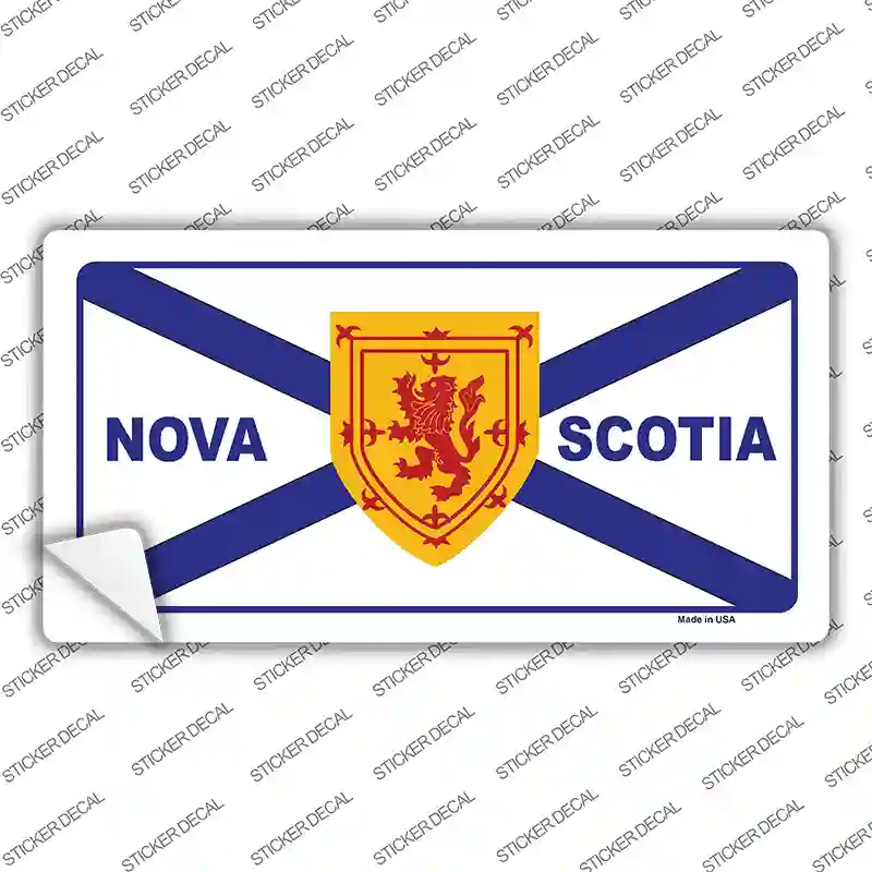 Nova Scotia Flag Novelty Sticker Decal